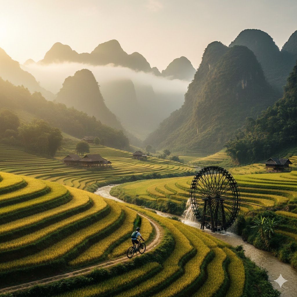 La Ruta en Bicicleta Pu Luong: El Corazón Verde del Norte de Vietnam