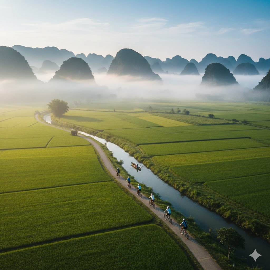 Voyage à vélo Ninh Binh : L’épopée ultime au cœur de la Baie d’Halong terrestre