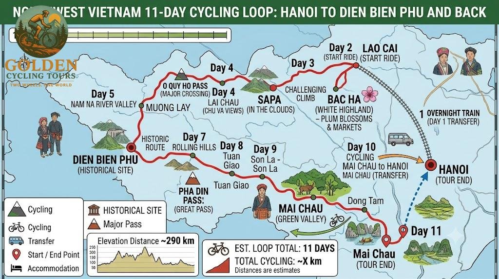 Cycling North West Vietnam Tour 11 Days