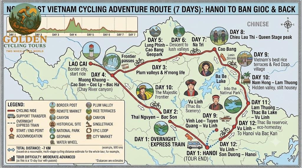 Interesting Cycling Tour of Cao Bang 7 Days