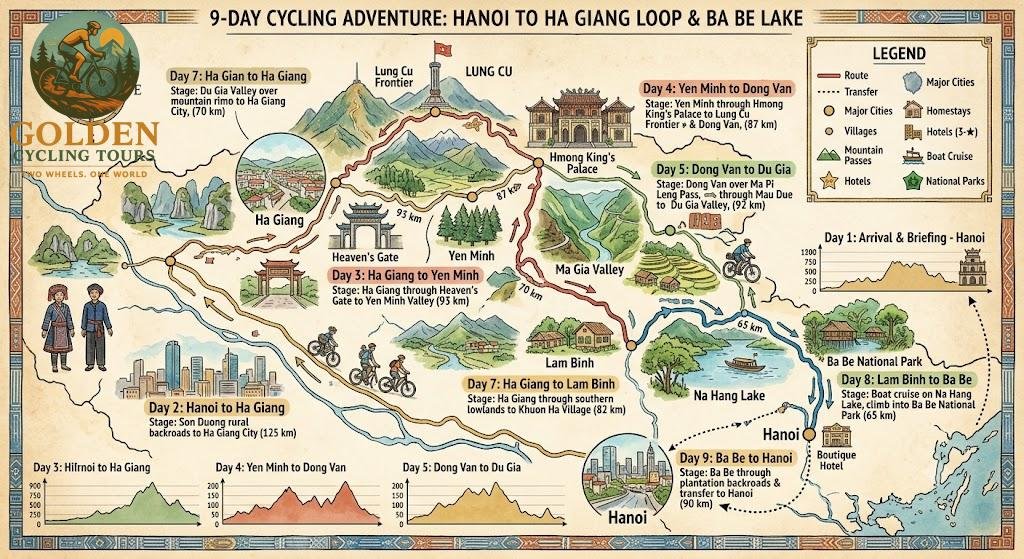 Ha Giang Loop Cycling Tour 9 Days