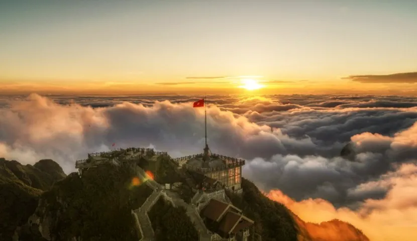 Majestic Fansipan, the highest mountain in Vietnam