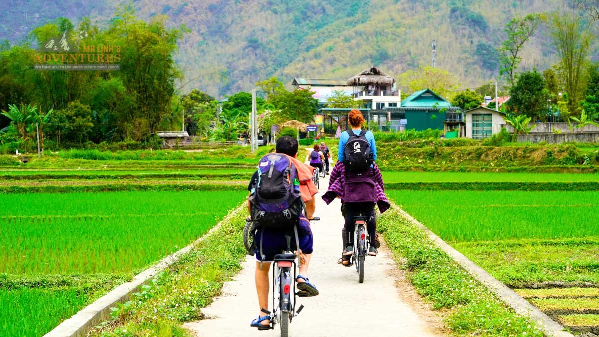 E-Bikes Cycling Tour Mai Chau – Pu Luong – Ninh Binh 6 Day Adventure