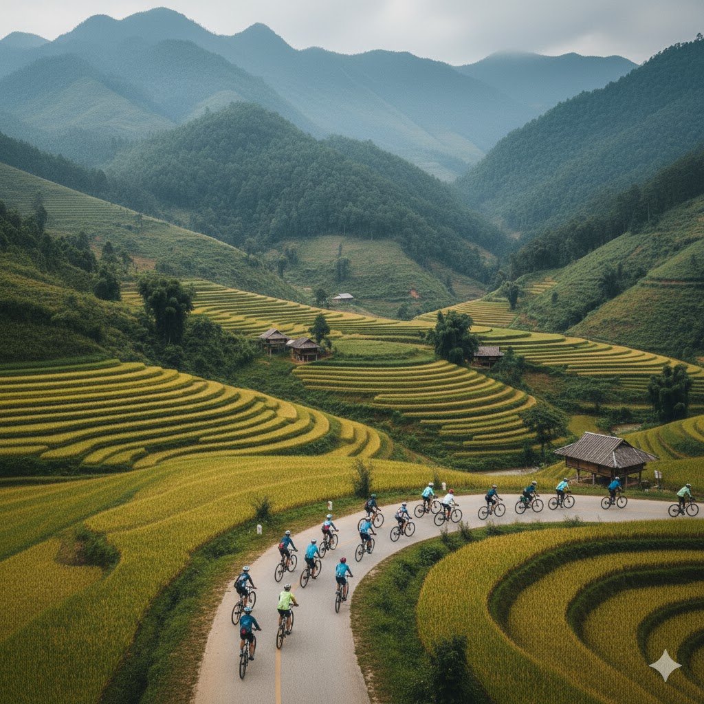 Noord-Vietnam Fietsreis Pu Luong: Een Avontuur door Rijstterrassen en Etnische Cultuur