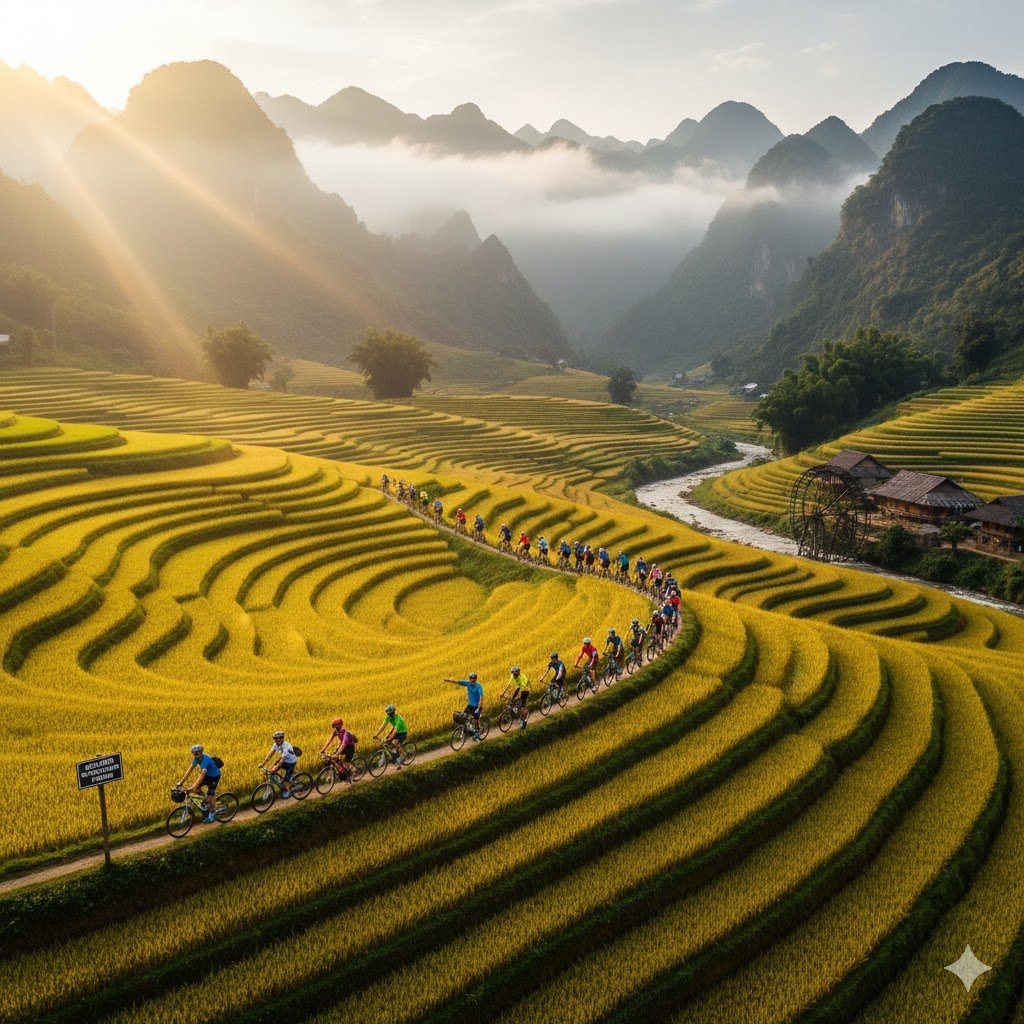 Tour en Bicicleta entre Terrazas de Arroz: La Experiencia Definitiva en el Norte de Vietnam