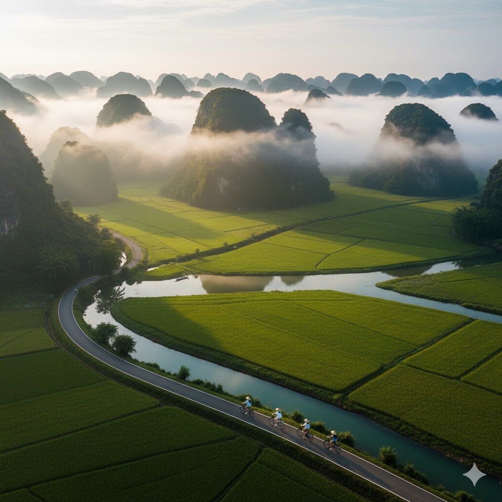 Guide Ultime du Circuit Vélo à Ninh Binh : Explorez la Baie d'Halong Terrestre sur Deux Roues