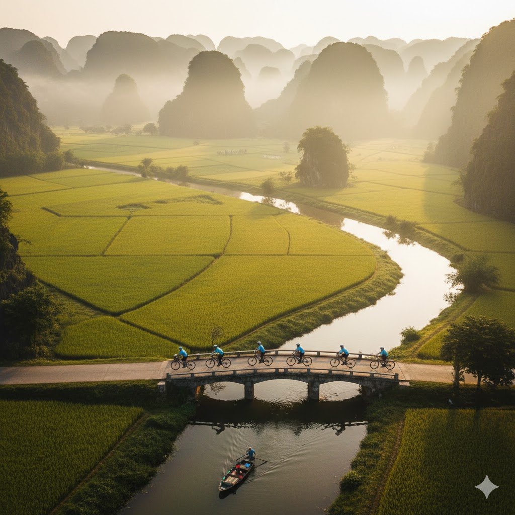 L'Épopée du Circuit Vélo Trang An : Explorez le Patrimoine Mondial de l'UNESCO sur Deux Roues
