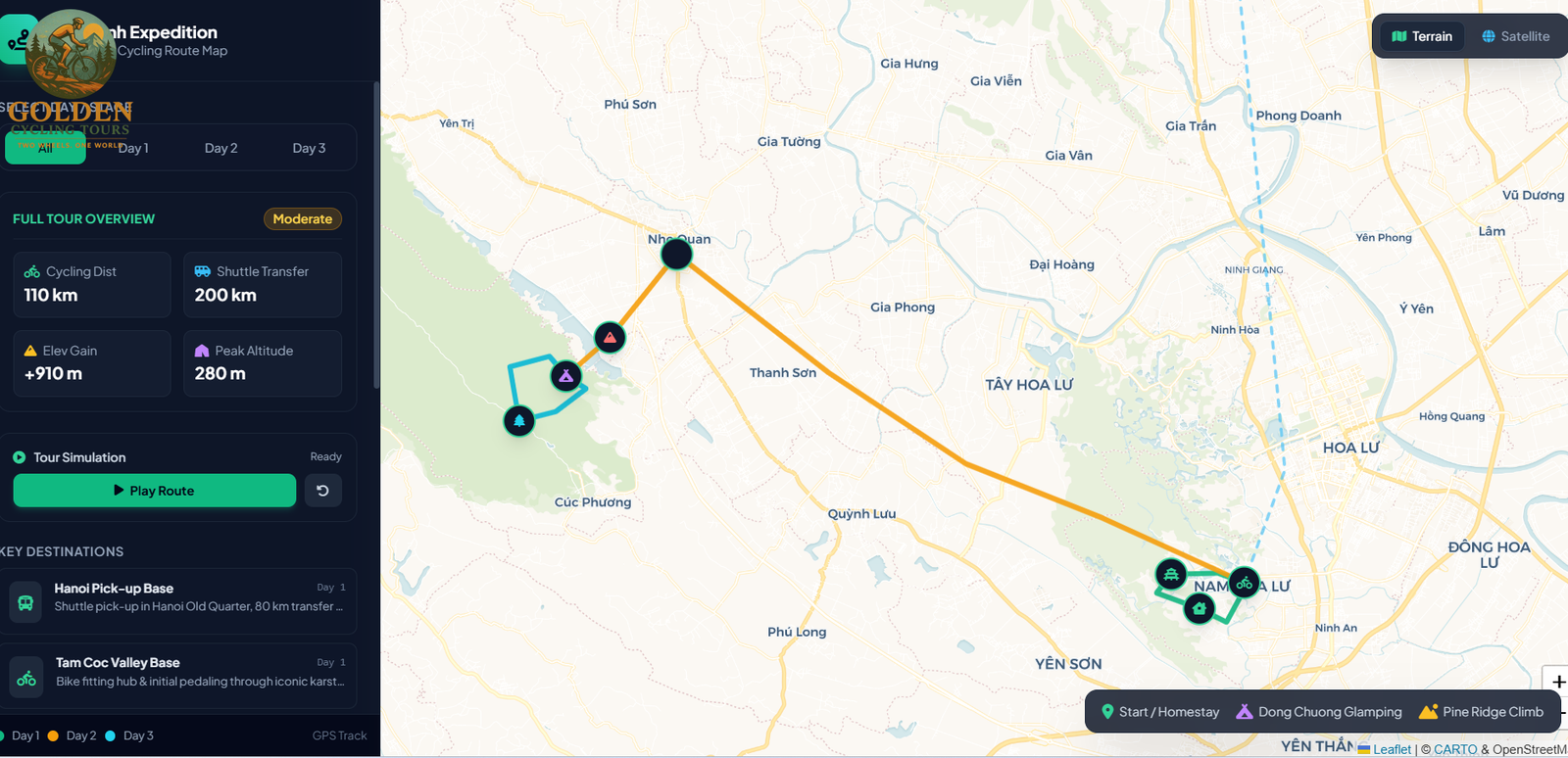 3 Days Ninh Binh Cycling Tour & Hồ Đồng Chương Camping