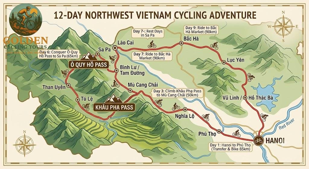 12-Day Northwest Vietnam Cycling Tour