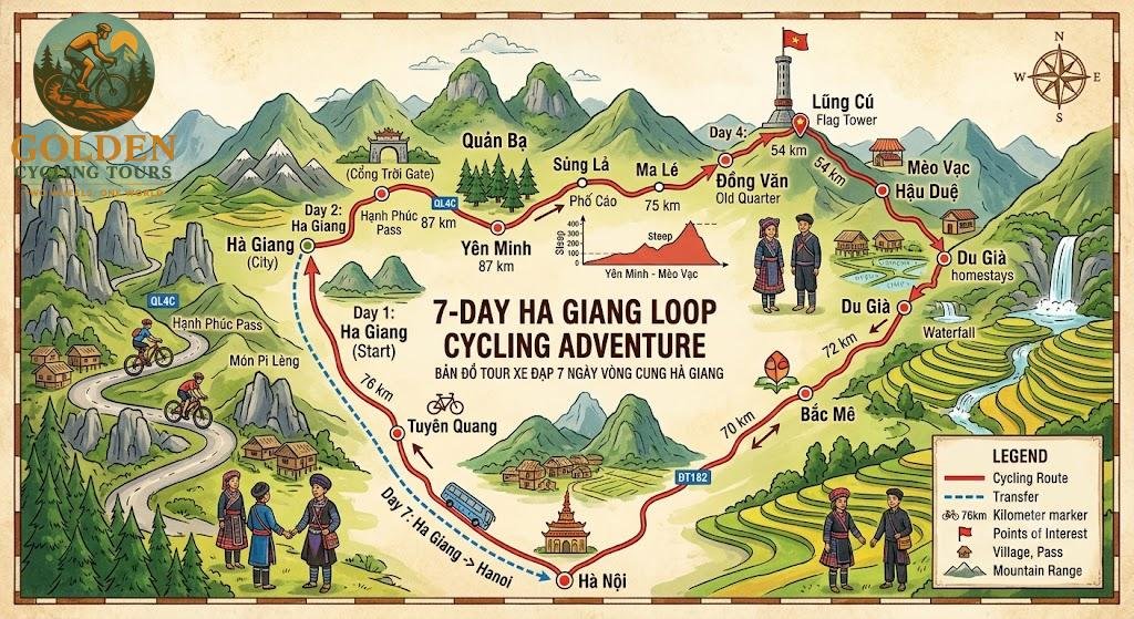 Best Vietnam Bicycle Tour on Ha Giang Loop 7 Days